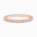 Sonora One-Quarter Coverage Diamond Ring (1/8 ct. tw.) Rose Gold 18k Wedding Band