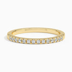 Sonora One-Quarter Coverage Diamond Ring (1/8 ct. tw.) Yellow Gold 18k Wedding Band