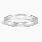 Hammered Quattro Wedding Ring Platinum 2.5mm Wedding Band