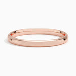 Slim Profile Wedding Ring Rose Gold 18k 2mm Wedding Band