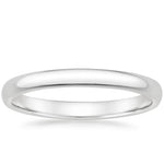 Slim Profile Wedding Ring Platinum 2mm Wedding Band