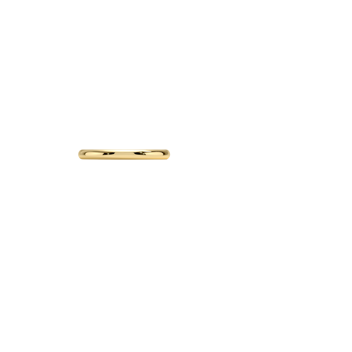 Slim Profile Wedding Ring Yellow Gold 18k 2mm Wedding Band