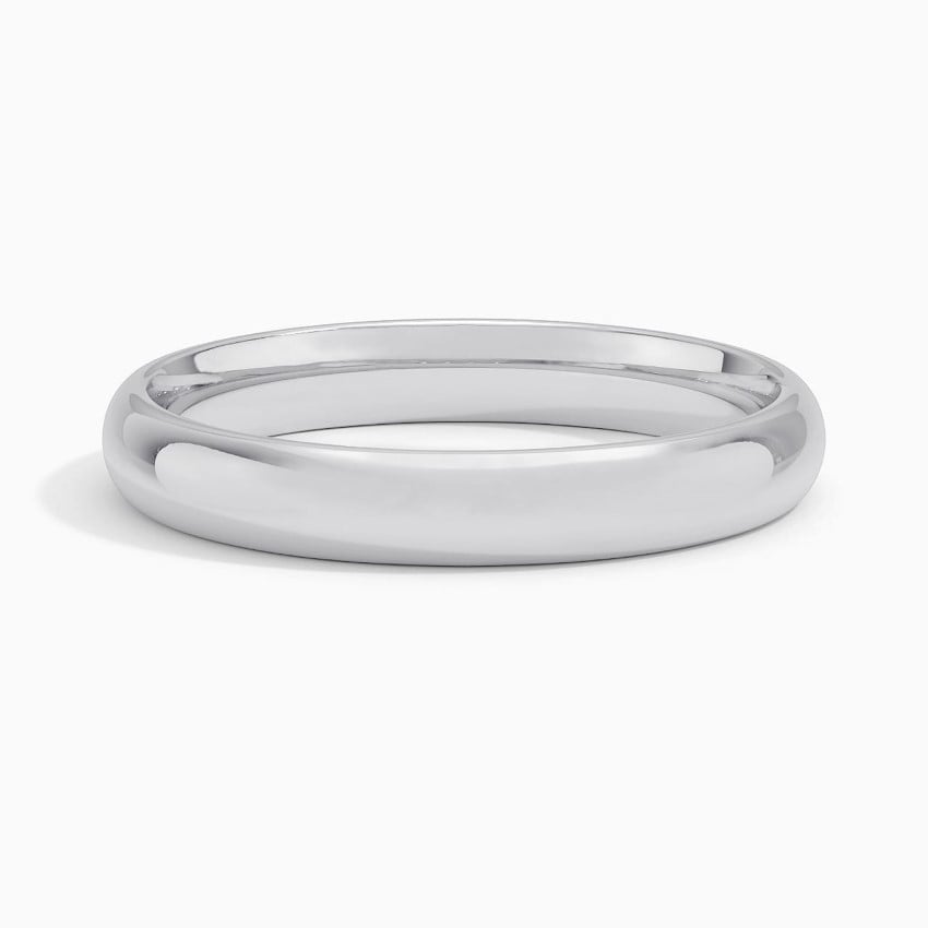 Slim Profile Wedding Ring Platinum 3mm Wedding Band