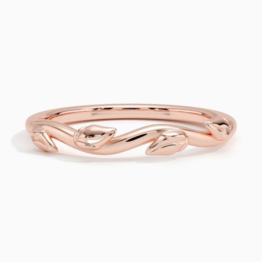 Winding Willow Ring Rose Gold 18k Wedding Band