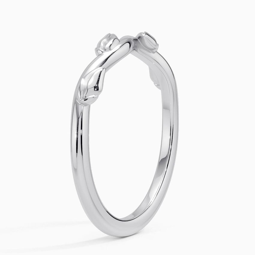 Winding Willow Ring Platinum Wedding Band