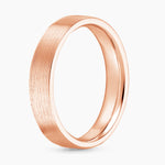 Mojave Matte 7mm Wedding Ring Rose Gold 18k Wedding Band