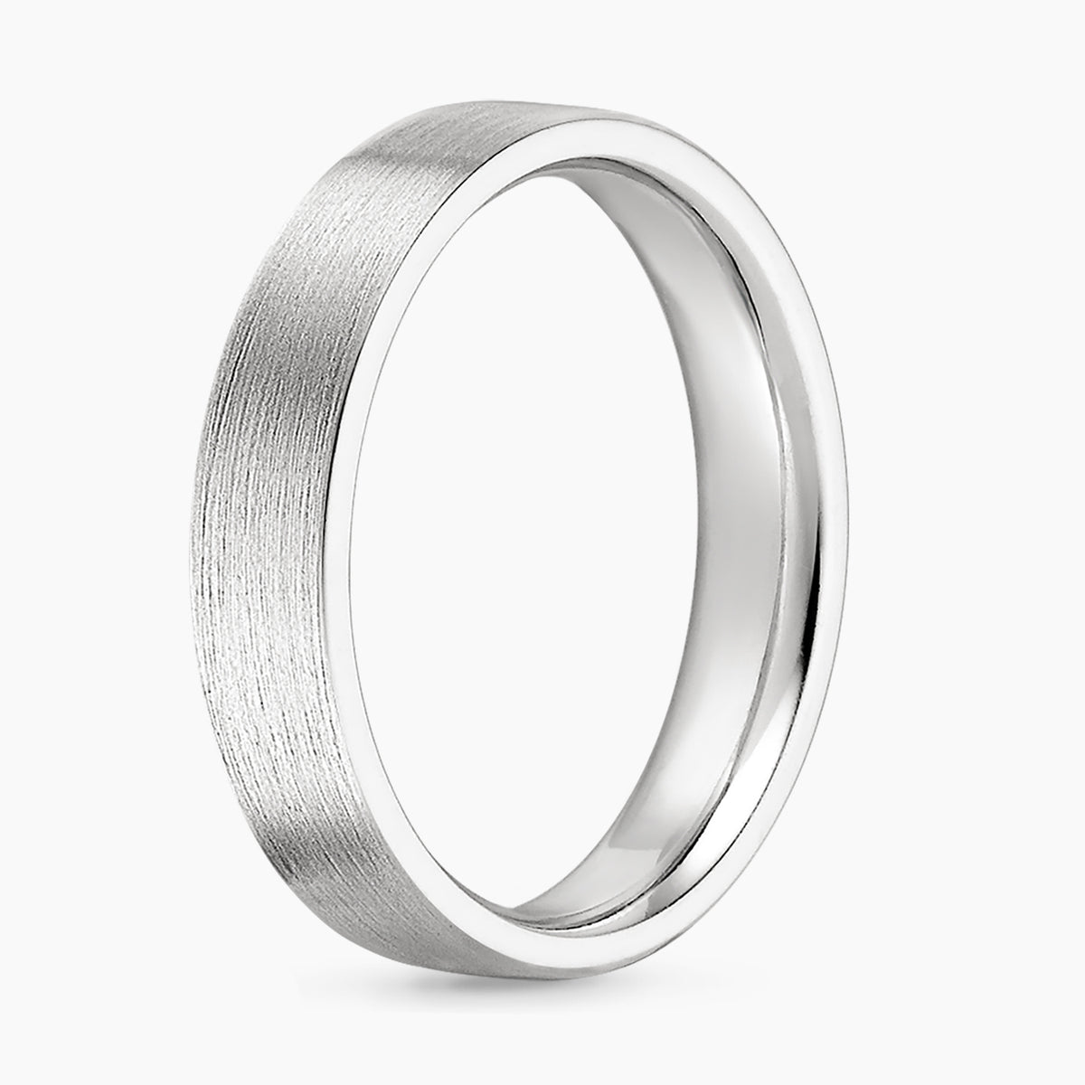 Mojave Matte 7mm Wedding Ring Platinum Wedding Band