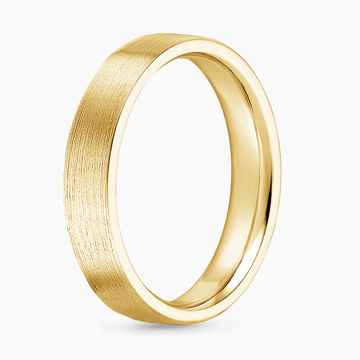 Mojave Matte 7mm Wedding Ring Yellow Gold 18k Wedding Band