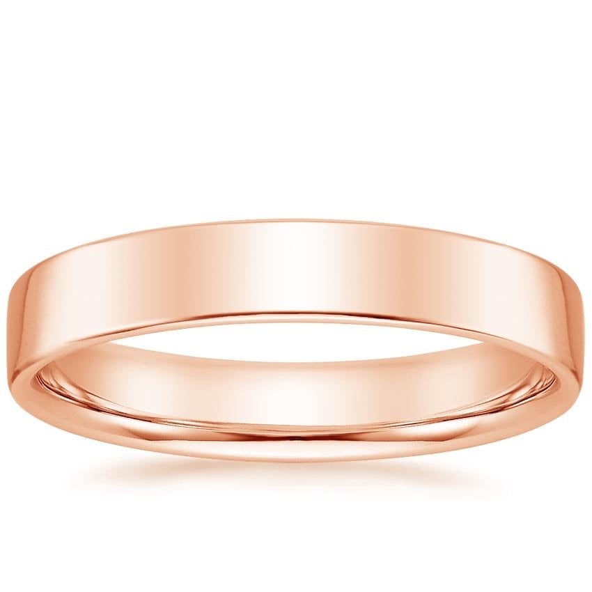 Mojave 4mm Wedding Ring Rose Gold 18k Wedding Band