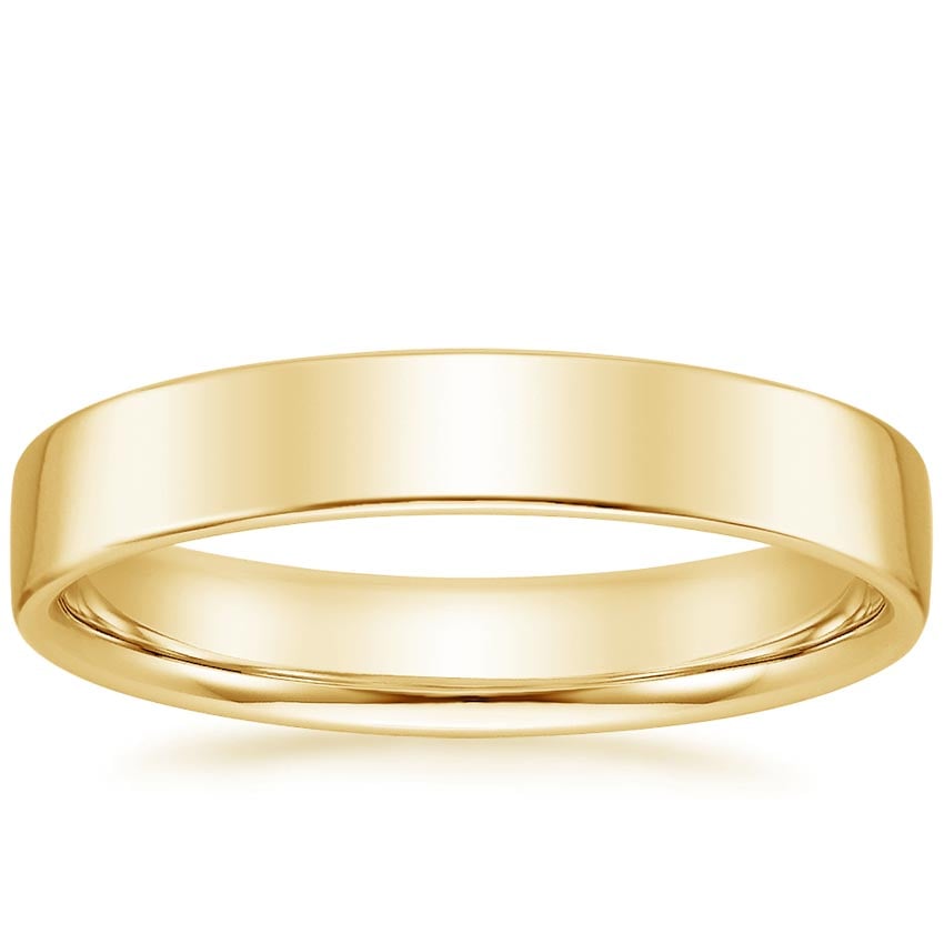 Mojave 4mm Wedding Ring Yellow Gold 18k Wedding Band