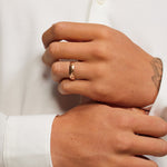 Canyon High Polish 5mm Wedding Ring Rose Gold 18k Wedding Band