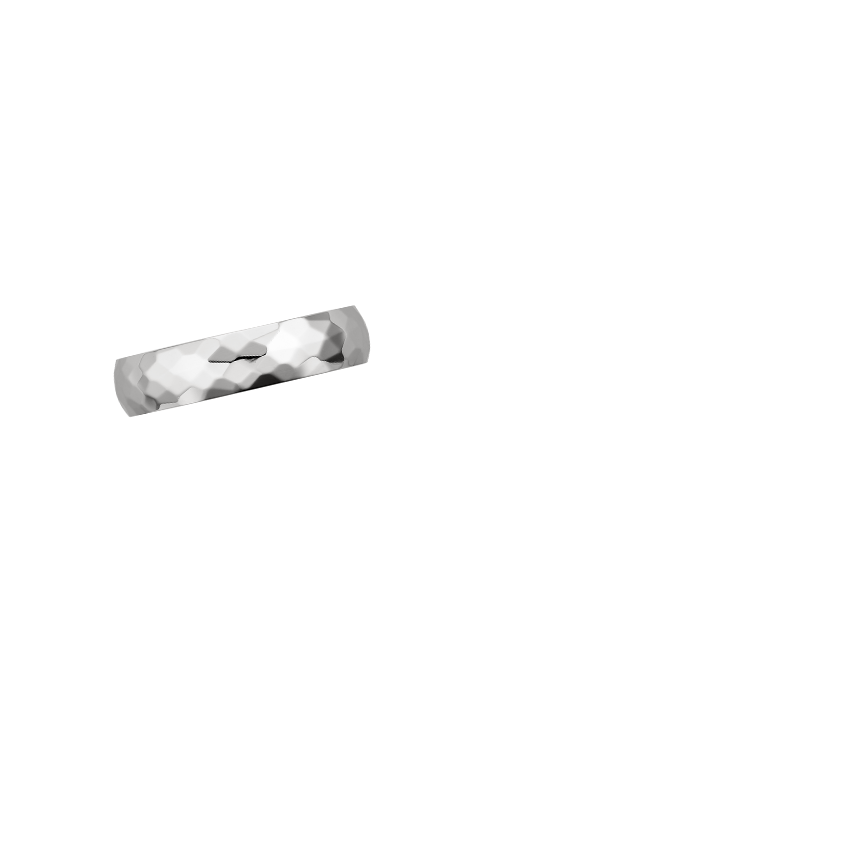 Canyon High Polish 5mm Wedding Ring Platinum Wedding Band