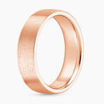 Mojave Matte 5.5mm Wedding Ring Rose Gold 18k Wedding Band