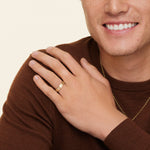 Mojave Matte 5.5mm Wedding Ring Yellow Gold 18k Wedding Band