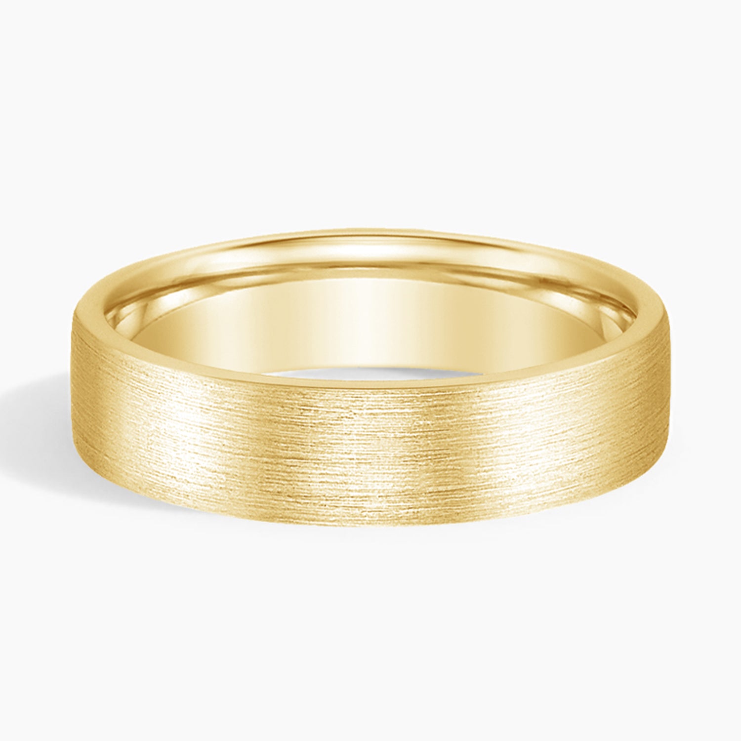 Mojave Matte 5.5mm Wedding Ring Yellow Gold 18k Wedding Band