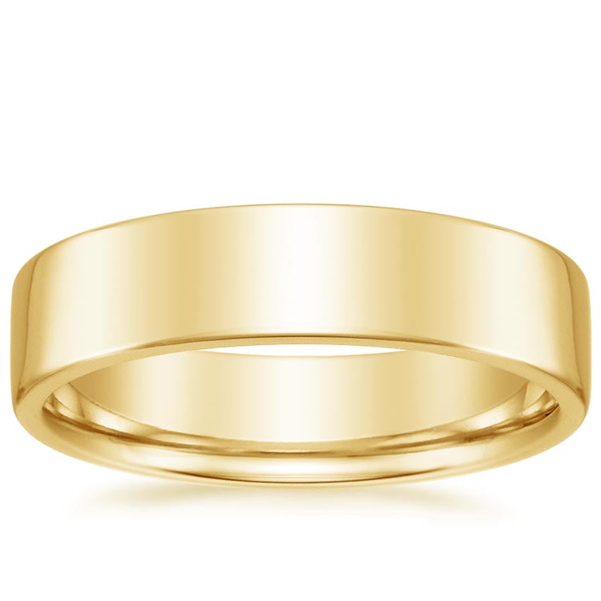 Mojave 5.5mm Wedding Ring Yellow Gold 18k Wedding Band
