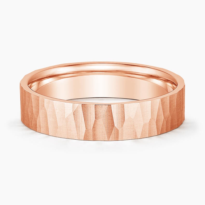 Aspen 5mm Wedding Ring Rose Gold 18k Wedding Band