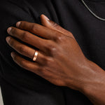 Mojave Matte 5mm Wedding Ring Rose Gold 18k Wedding Band