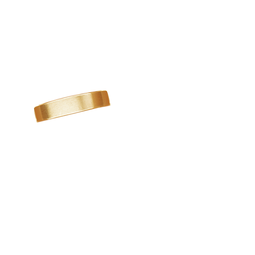 Mojave Matte 5mm Wedding Ring Yellow Gold 18k Wedding Band