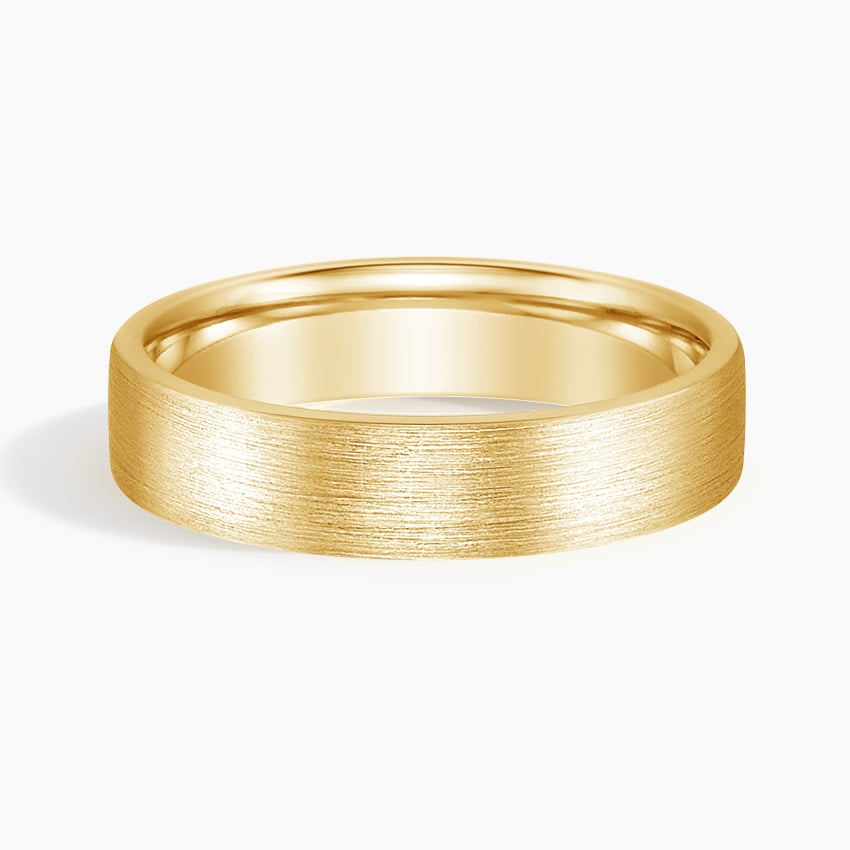 Mojave Matte 7mm Wedding Ring Yellow Gold 18k Wedding Band