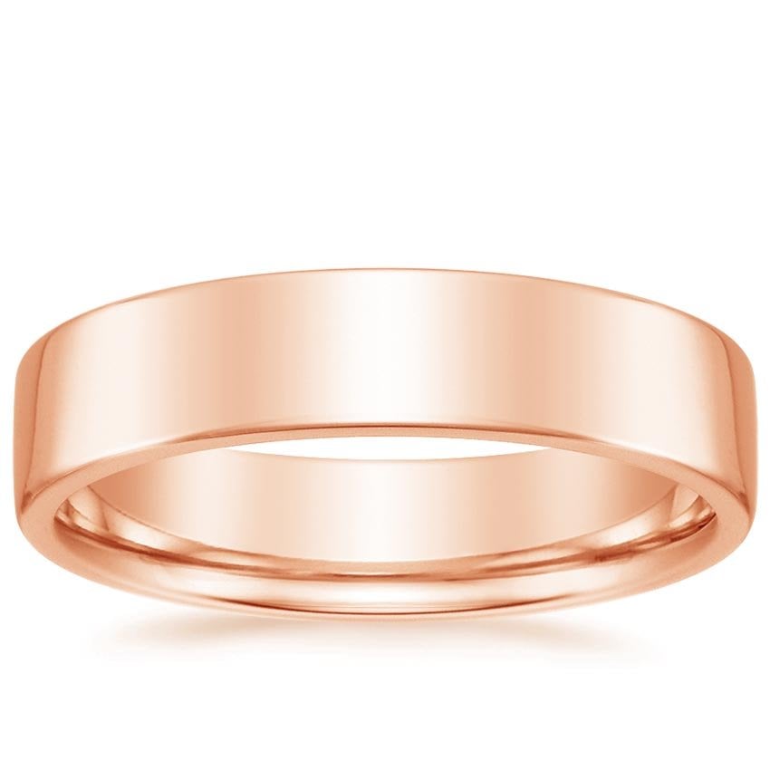 Mojave 5mm Wedding Ring Rose Gold 18k Wedding Band