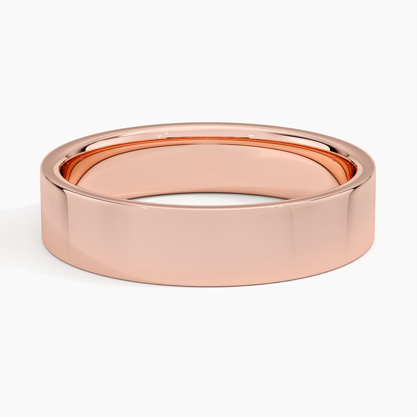 Mojave 5mm Wedding Ring Rose Gold 18k Wedding Band