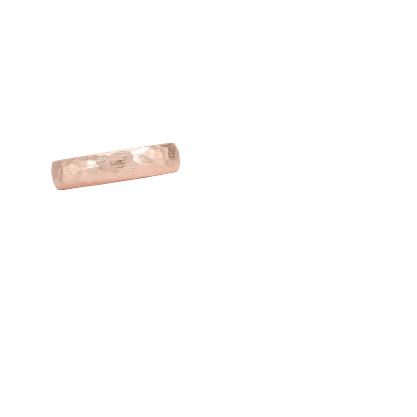 Canyon 5mm Wedding Ring Rose Gold 18k Wedding Band