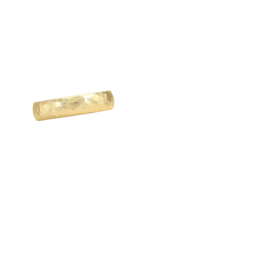 Canyon 5mm Wedding Ring Yellow Gold 18k Wedding Band