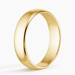 Comfort Fit 5mm Wedding Ring Yellow Gold 18k Wedding Band