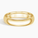 Comfort Fit 5mm Wedding Ring Yellow Gold 18k Wedding Band