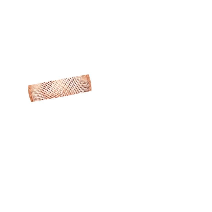 Mojave Maverick 6mm Wedding Ring Rose Gold 18k Wedding Band