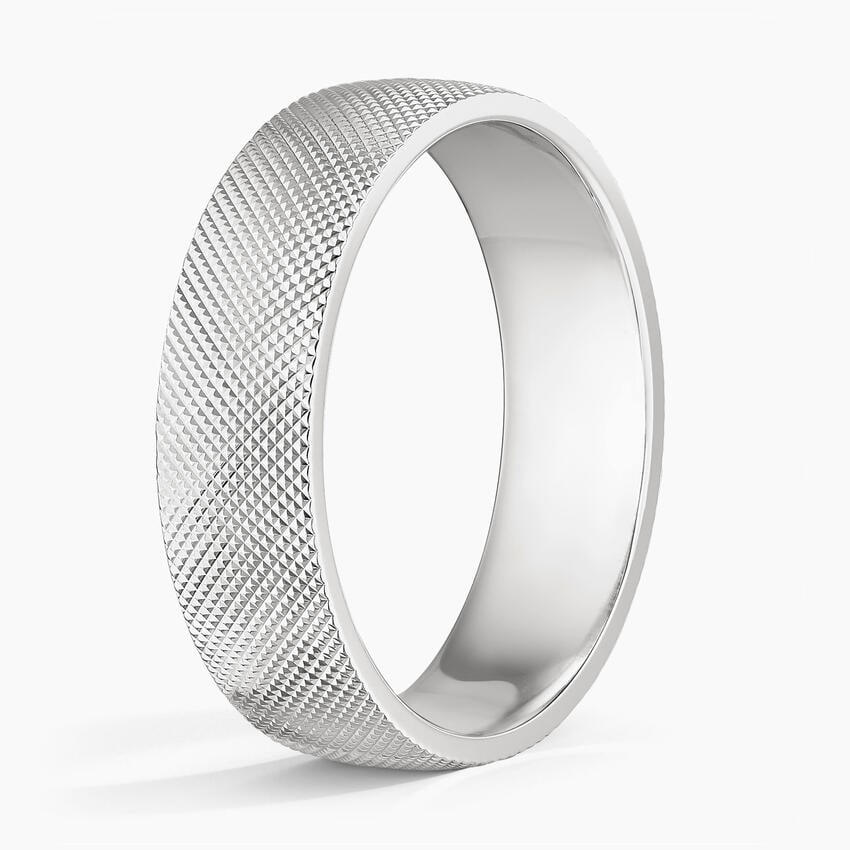 Mojave Maverick 6mm Wedding Ring White Gold 18k Wedding Band