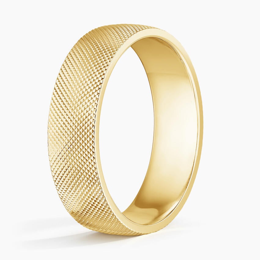 Mojave Maverick 6mm Wedding Ring Yellow Gold 18k Wedding Band