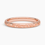 Verdure Engraved Ring Rose Gold 18k Eternity Band