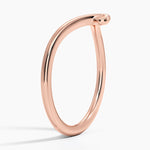 Entwined Contour Ring Rose Gold 18k Wedding Band