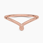 Entwined Contour Ring Rose Gold 18k Wedding Band
