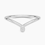 Entwined Contour Ring Platinum Wedding Band