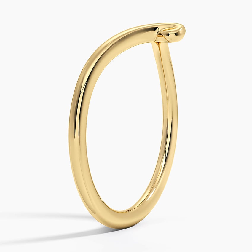 Entwined Contour Ring Yellow Gold 18k Wedding Band