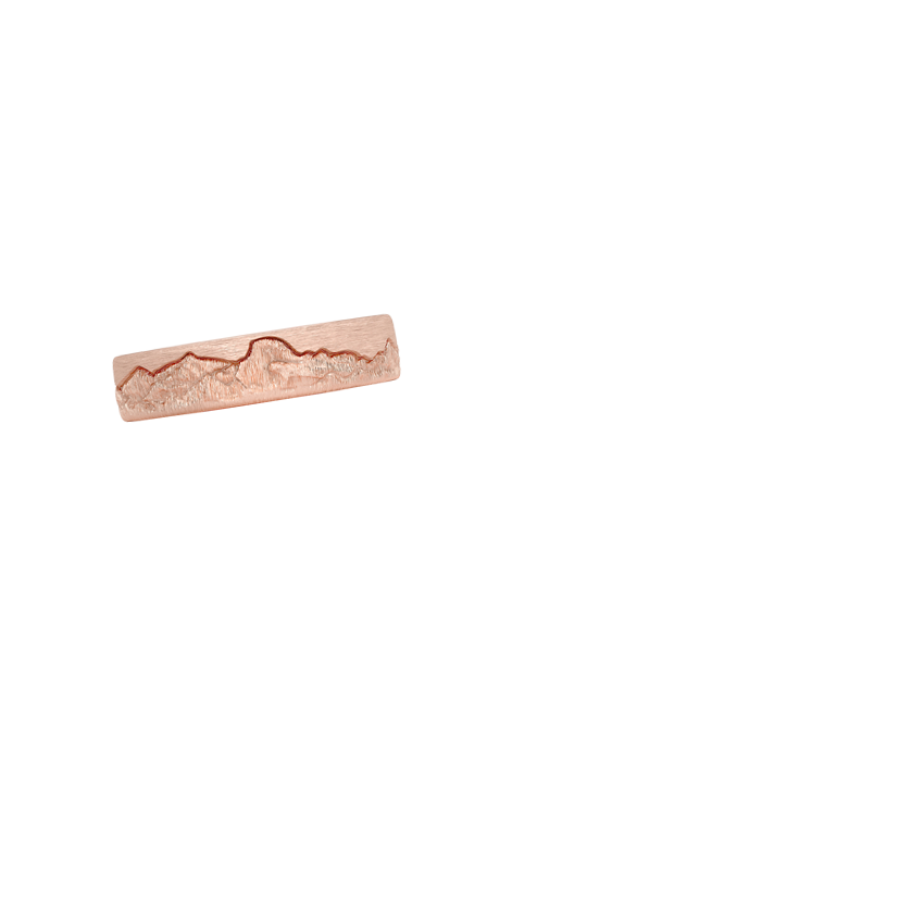 Yosemite 5mm Wedding Ring Rose Gold 18k Wedding Band