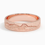 Yosemite 5mm Wedding Ring Rose Gold 18k Wedding Band