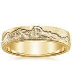 Yosemite 5mm Wedding Ring Yellow Gold 18k Wedding Band