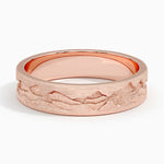 Rockies 5mm Wedding Ring Rose Gold 18k Wedding Band