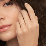 Curved Wedding Ring Rose Gold 18k 1.5mm Wedding Band