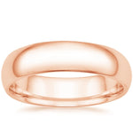 Comfort Fit 5.5mm Wedding Ring Rose Gold 18k Wedding Band