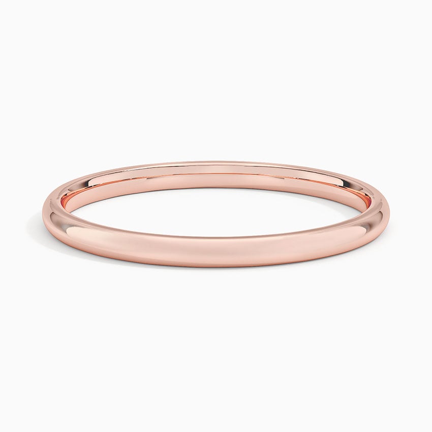 Slim Profile Wedding Ring Rose Gold 18k 1.5mm Wedding Band