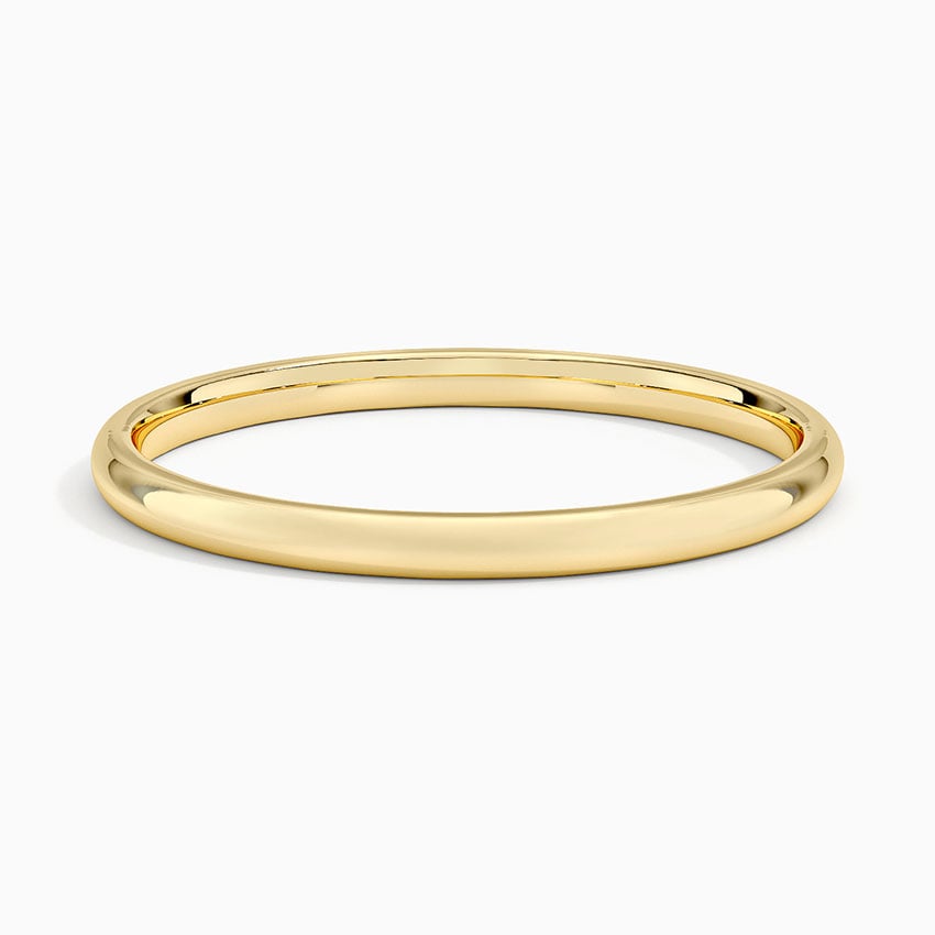 Slim Profile Wedding Ring Yellow Gold 18k 1.5mm Wedding Band