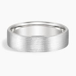 Mojave Matte 6mm Wedding Ring Platinum Wedding Band