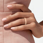 Mojave Wedding Ring Rose Gold 18k 3mm Wedding Band