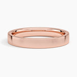 Mojave Wedding Ring Rose Gold 18k 3mm Wedding Band