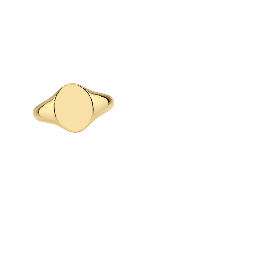 Classic Signet Ring Yellow Gold 18k Wedding Band